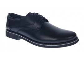 Pantofi barbati casual din piele naturala, Negru, 416SN